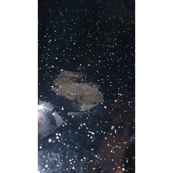 Oval Lisk enamel black speckled oven roasting pan 14" x 9.5" x 7" - Picture 9 of 10